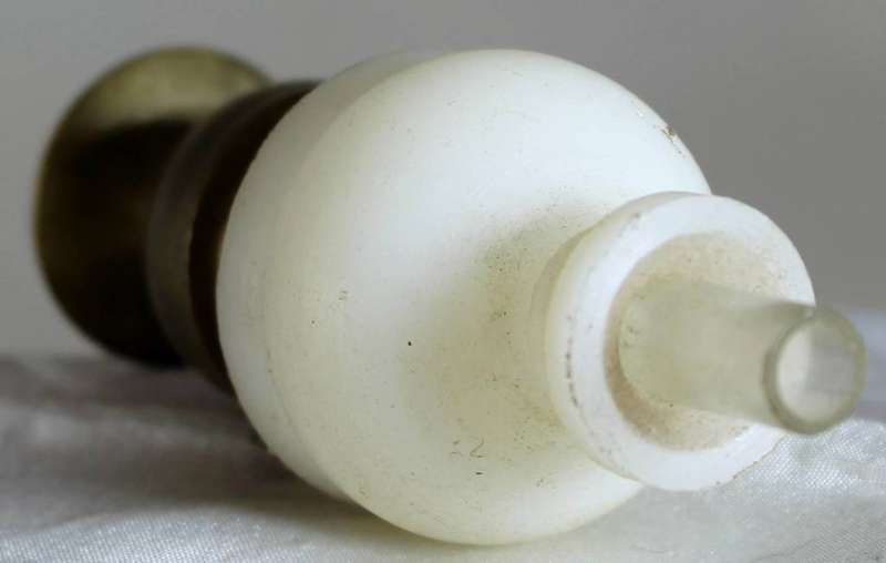 Miniature brass gas lamp