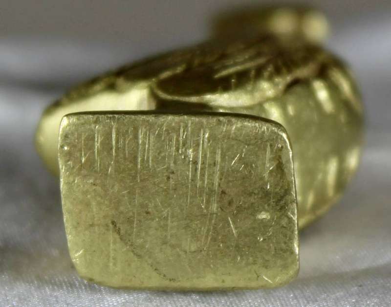 Miniature brass cockerel