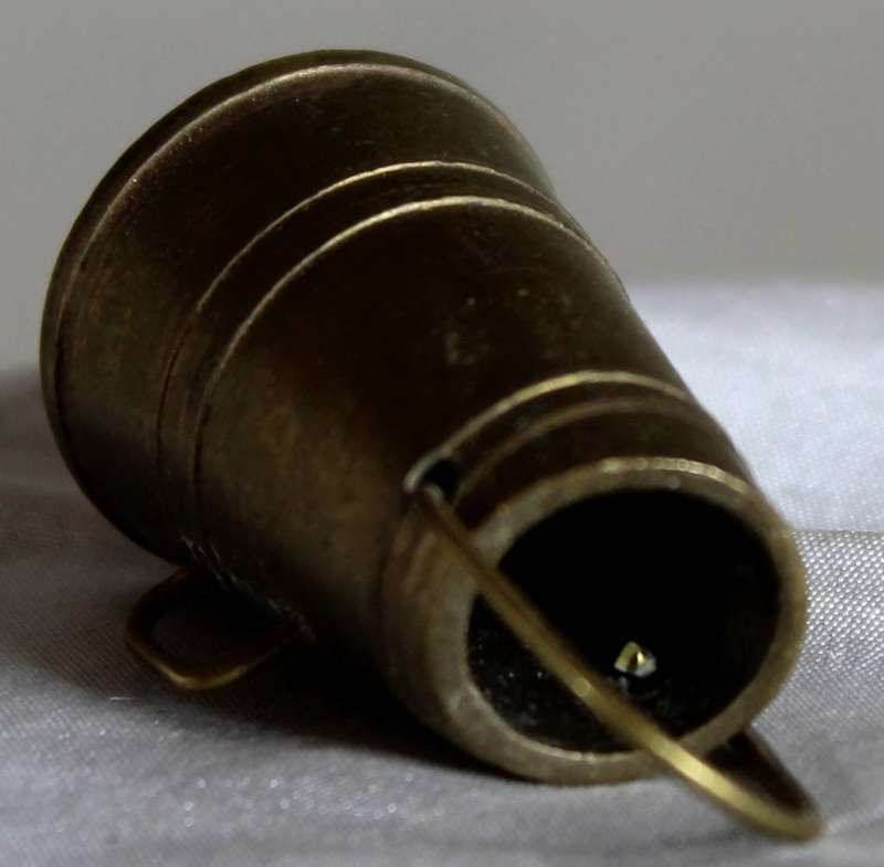 Miniature brass coal shuttle