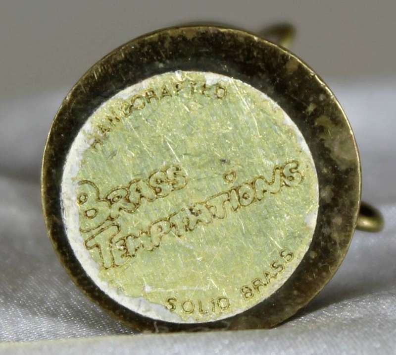Miniature brass coal shuttle