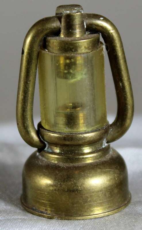 Miniature brass storm lamp