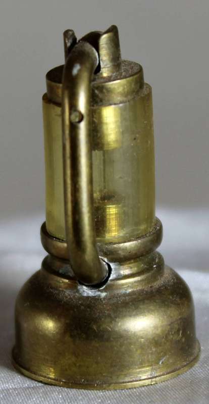 Miniature brass storm lamp