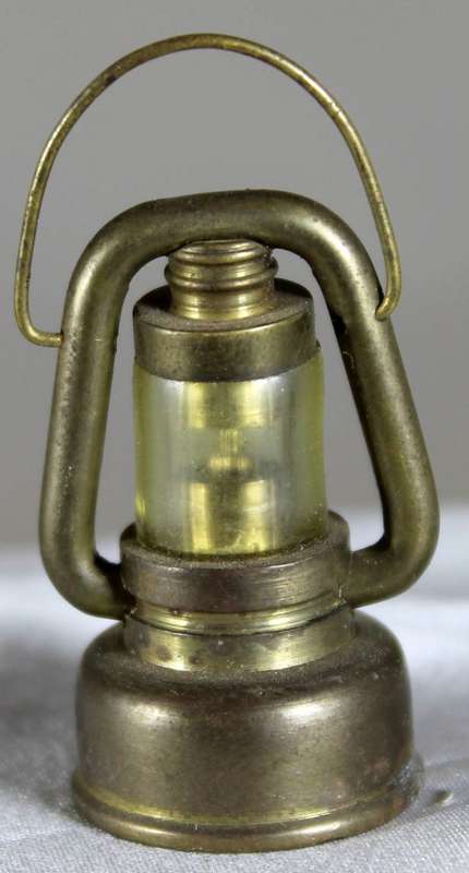 Miniature brass storm lamp