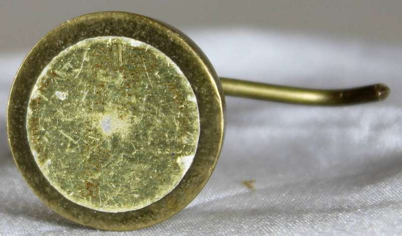 Miniature brass oil can
