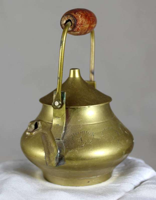 Small brass kettle
