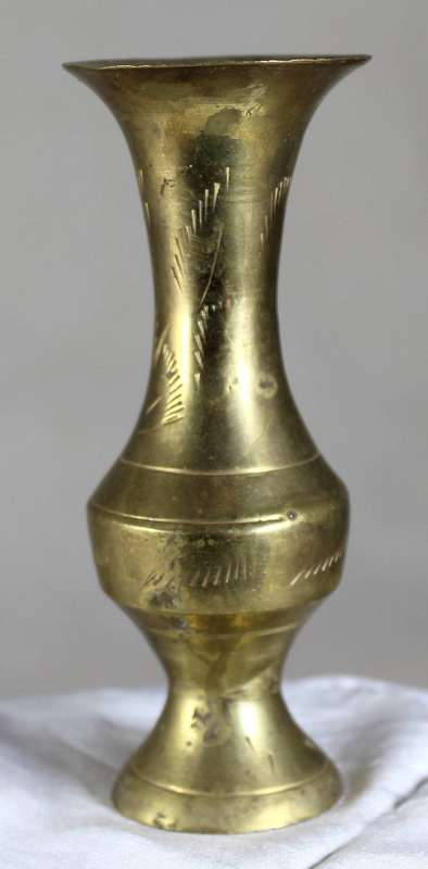 Small brass vase