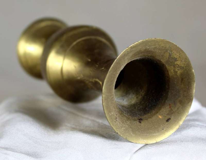 Small brass vase
