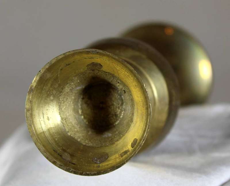 Small brass vase