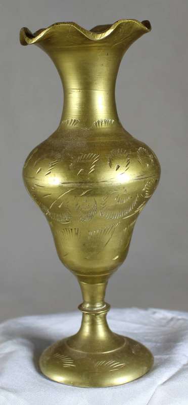 Small brass vase