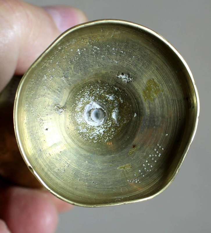 Small brass vase