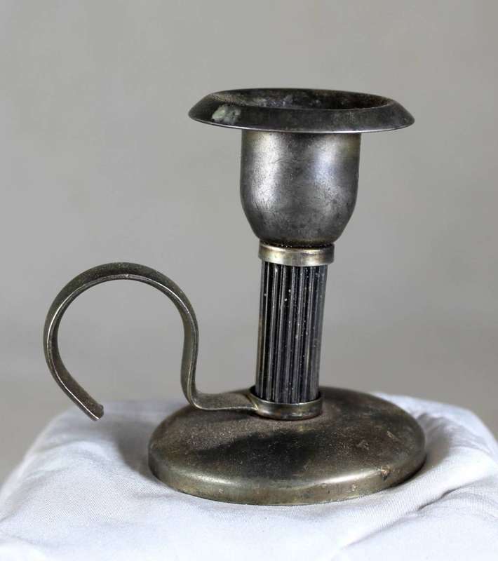 Small metal candle holder