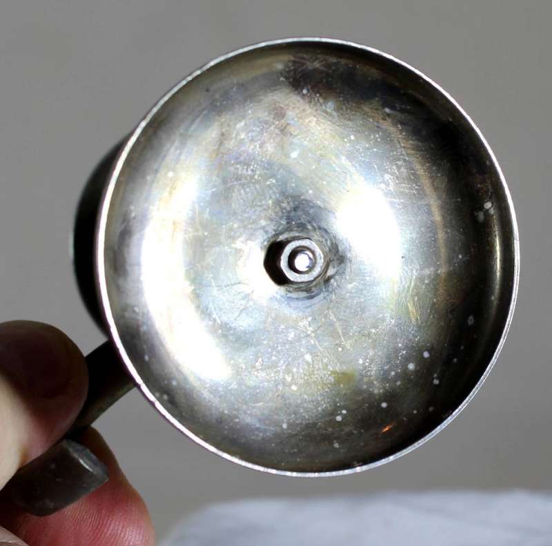 Small metal candle holder
