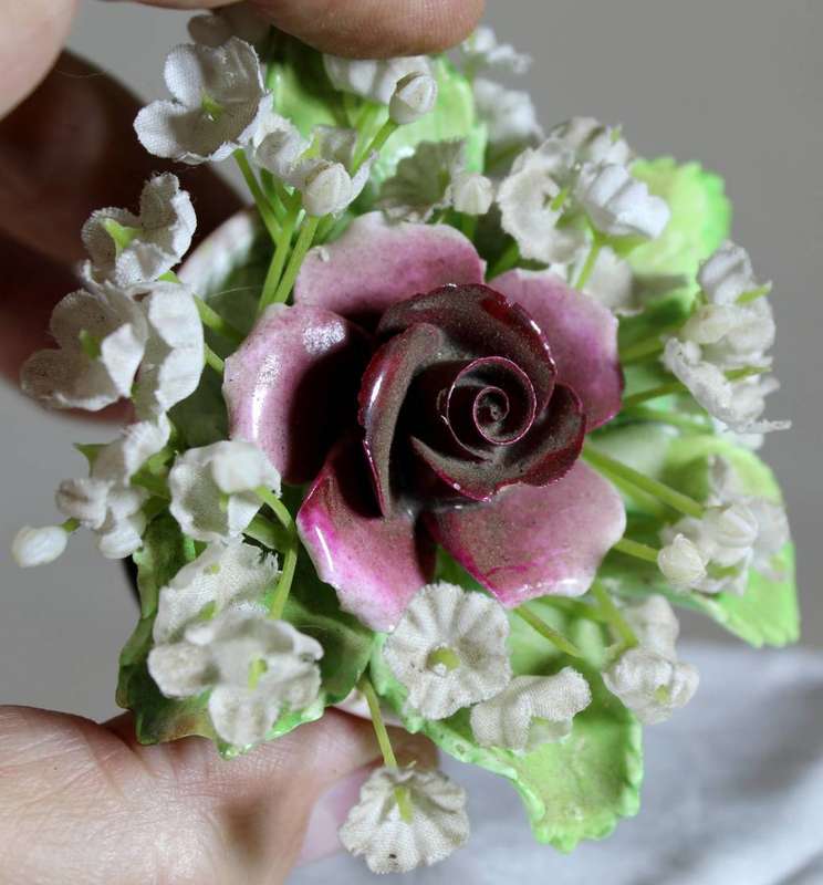 Denton china rose & pose vase