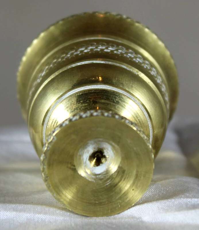 Miniature brass flower pot
