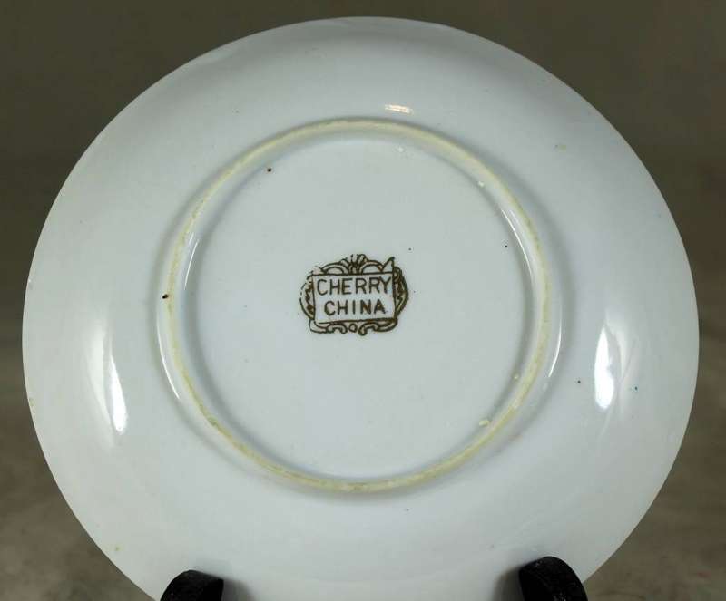 Cherry China blue dragon saucer
