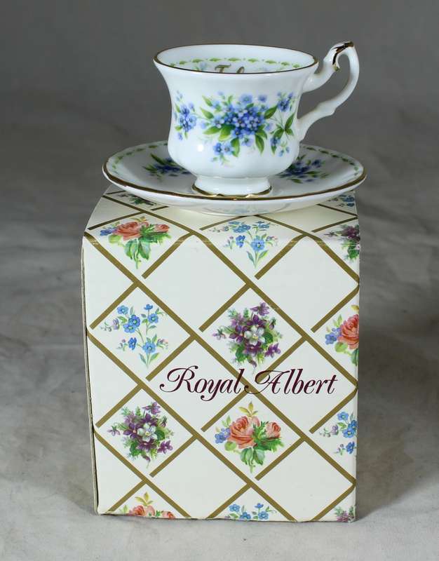 Royal Albert - Flower of the Month - Cup and Saucer -Duo- July - Miniature - Act Fast!! Bid Now!!