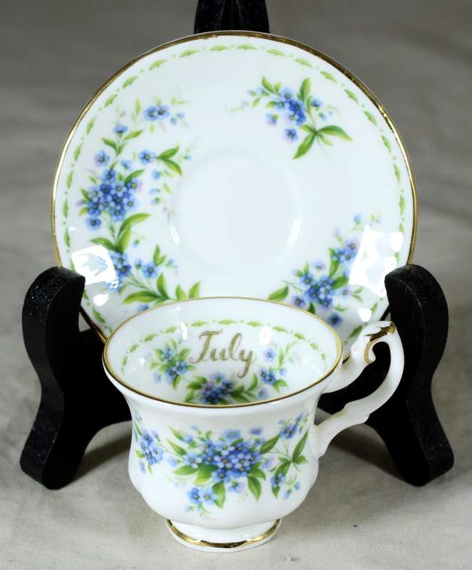 Royal Albert - Flower of the Month - Cup and Saucer -Duo- July - Miniature - Act Fast!! Bid Now!!