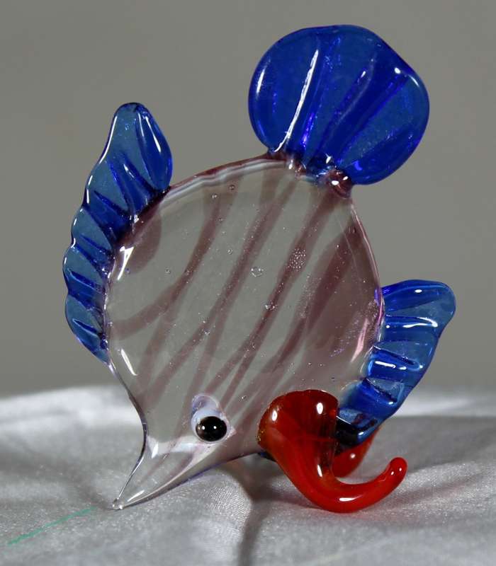 Blue glass fish