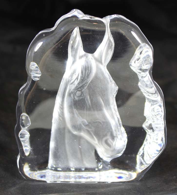Sculptured paperweight horse