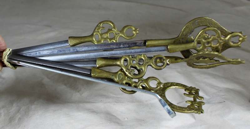 Set of Brass & Metal Skewers - 7 Pieces
