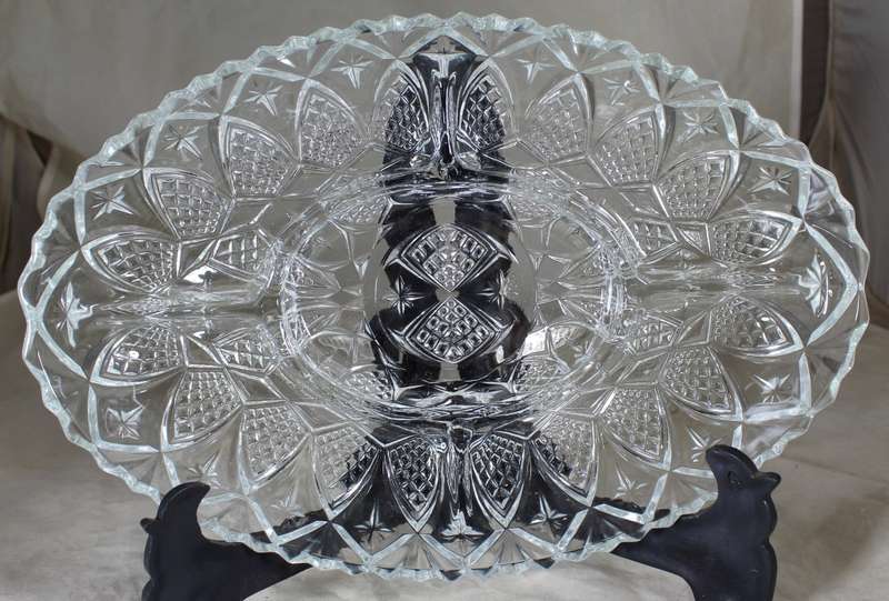Silver Plated Serving Dish with Relish Tray - In Box