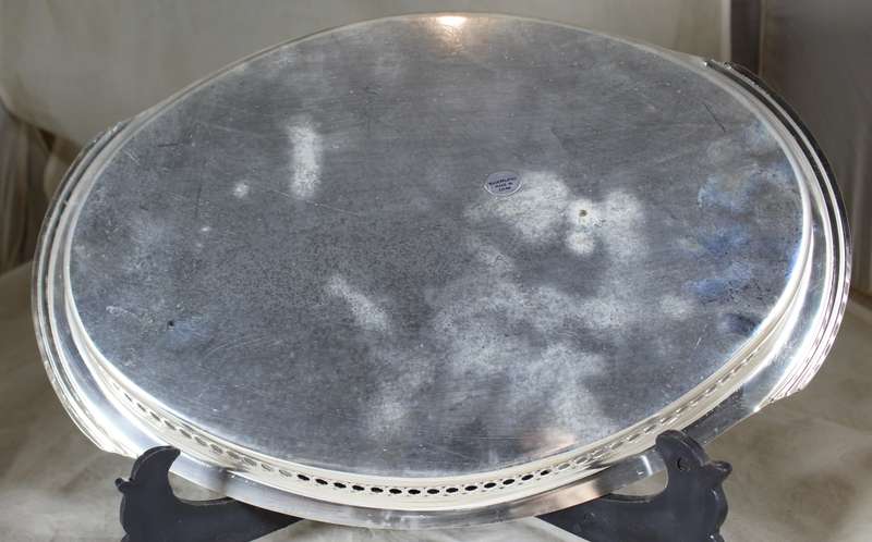 Silver Plated Serving Dish with Relish Tray - In Box