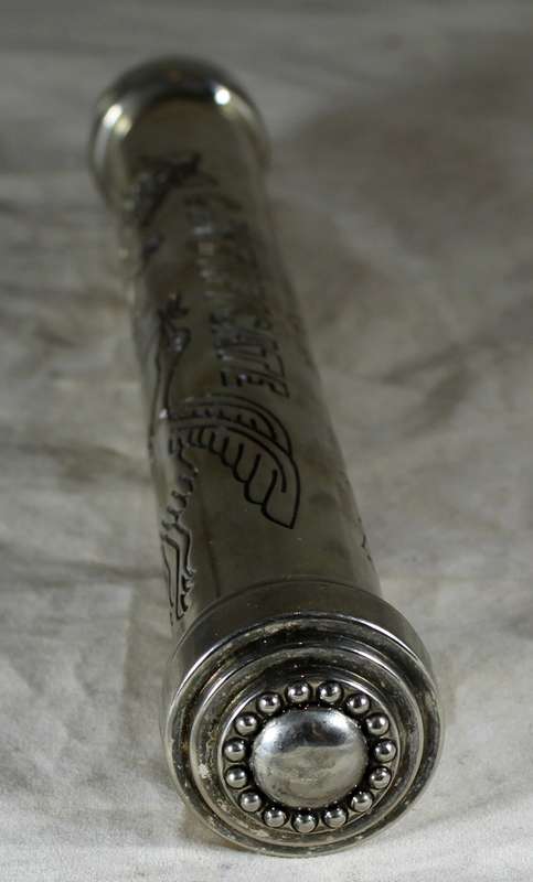Silver Plated Birth Certificate - Cylinder Holder