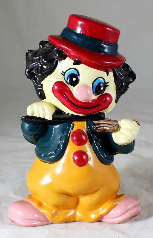 Clown with Red Hat - Piggy Bank