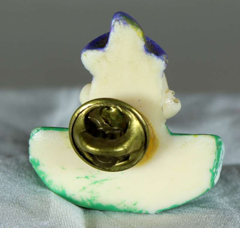 Clown head lapel pin