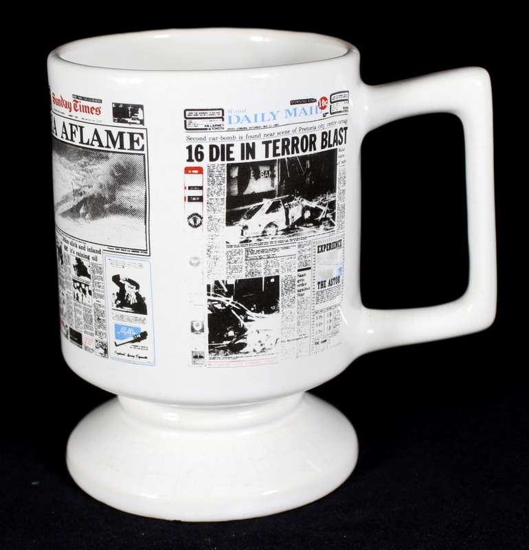 Crescent ware mug - People vs Apartheid