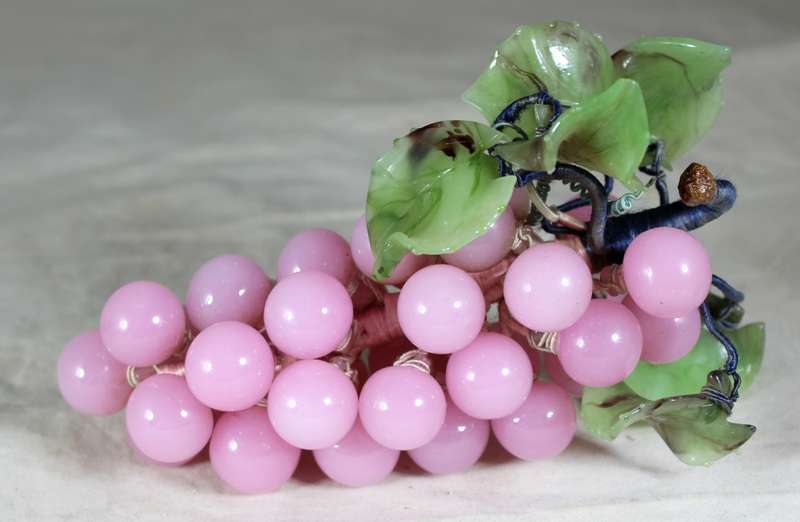 Pink Grapes - Semi Precious Stone - Bid Now!!!