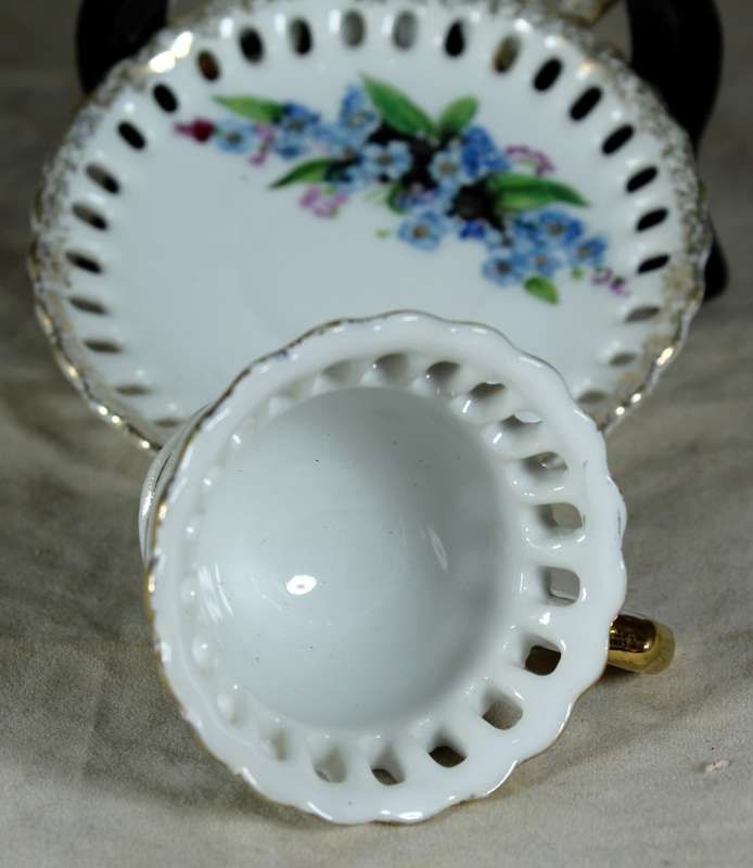 Miniature trio - cup, saucer & side plate