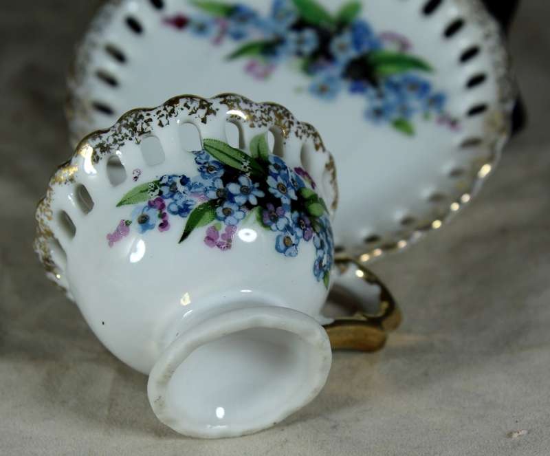 Miniature trio - cup, saucer & side plate