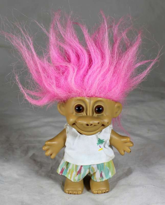 Russ Troll - pink hair - play suit