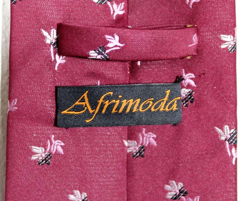 Afimoda hand tailored maroon tie