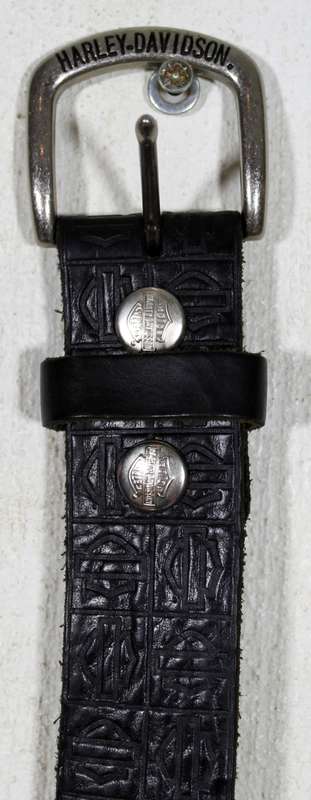 Harley Davidson belt embossed buckle