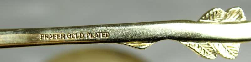 Braber gold plated salad spoon & fork