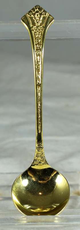 Eetrite 24Ct gold plated Fleur sugar spoon