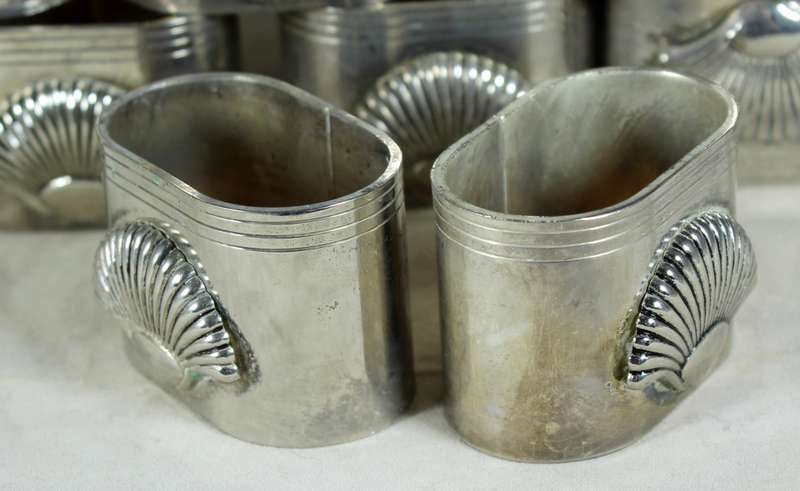 Set of 12 Silver Plated Serviette Holders - Beautiful!!! - Bid Now!!!