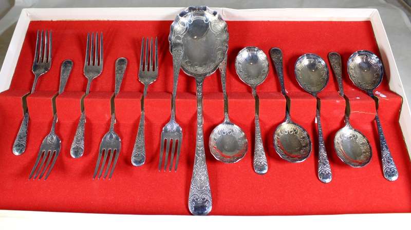 Rodd EPNS silver table set