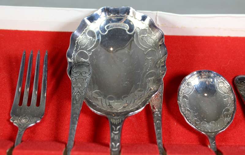 Rodd EPNS silver table set