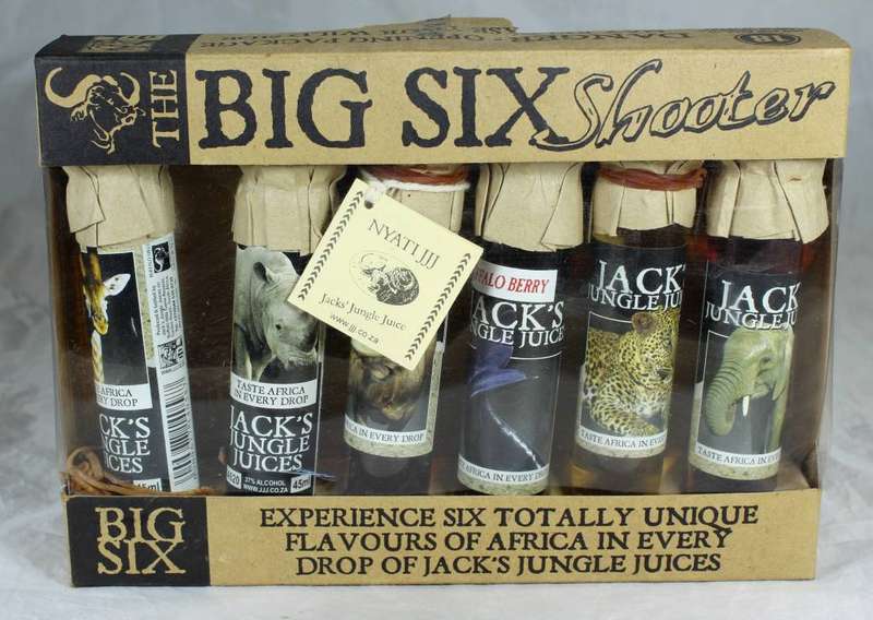 Jack`s Jungle Juices - Big 6 shooters - Set of 6 - 45ml bottles