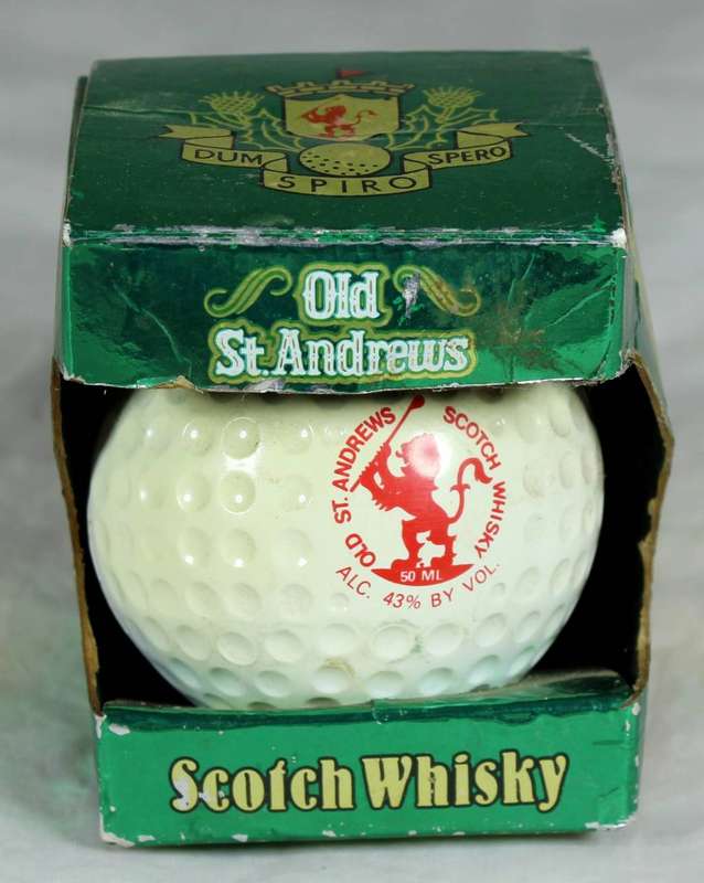 Old St Andrews scotch whisky golf ball miniature - 50ml Bottle