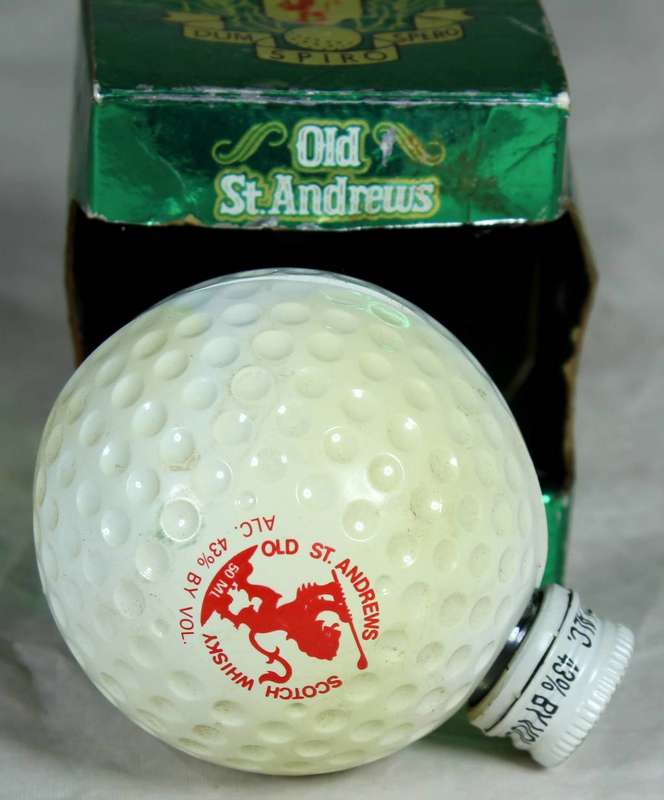 Old St Andrews scotch whisky golf ball miniature - 50ml Bottle