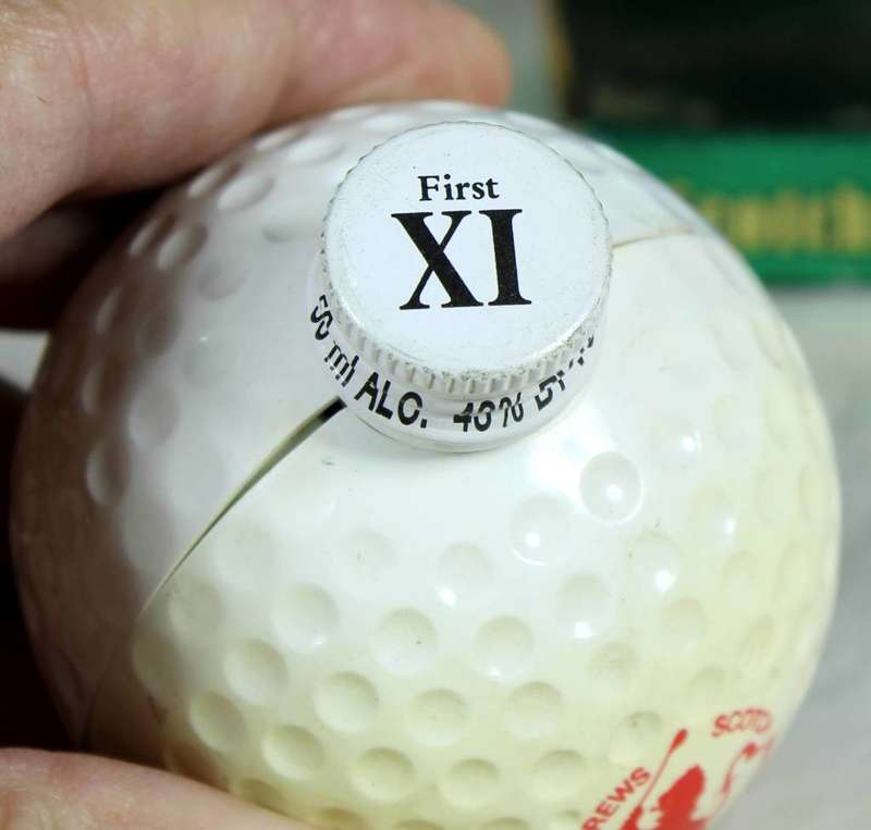 Old St Andrews scotch whisky golf ball miniature - 50ml Bottle