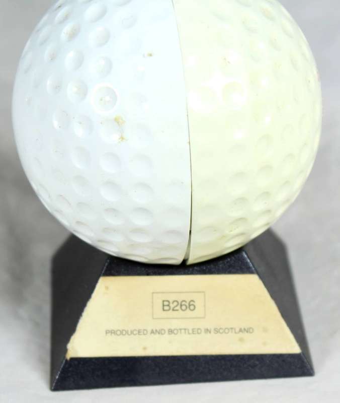 Old St Andrews scotch whisky golf ball miniature on stand - 50ml bottle