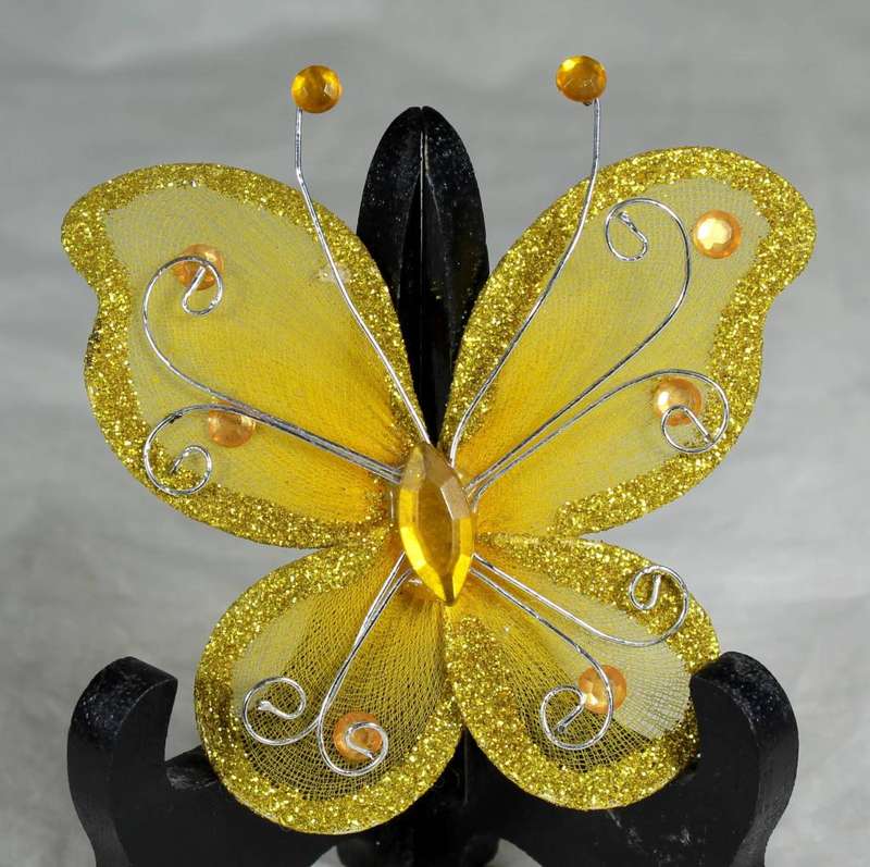 Silk look butterfly