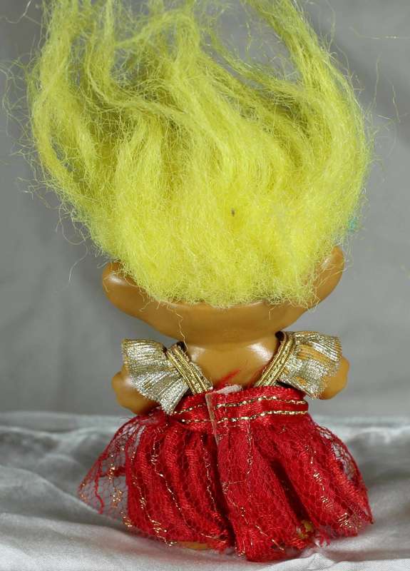 Arlenco Troll - red & gold dress