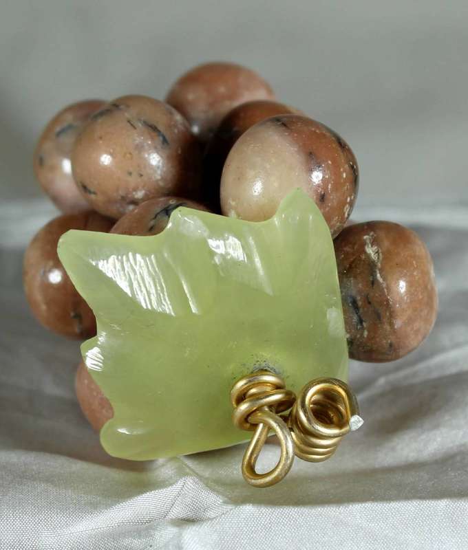 Semi precious stone grapes