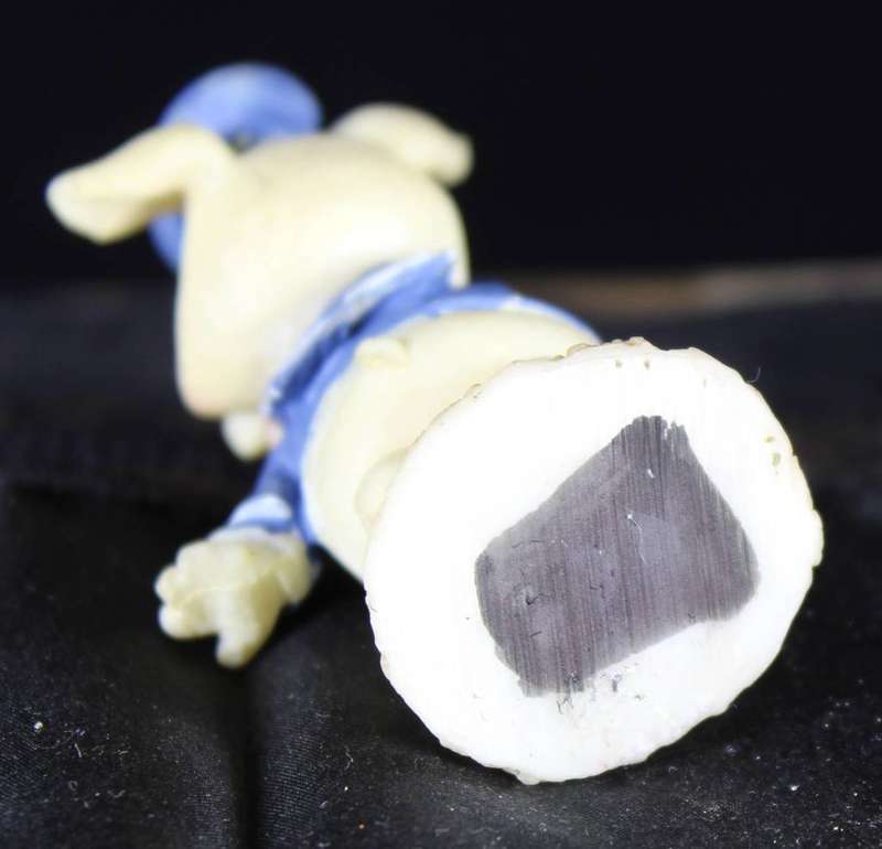 Miniature piggy with binoculars